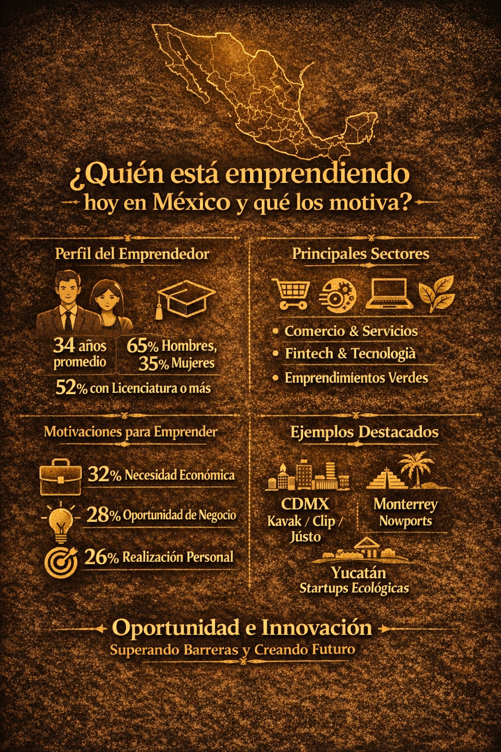 Infografía: ¿Quién está emprendiendo en México?